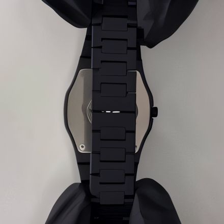Arabic Aura Watch – Elegant Matte Black Finish